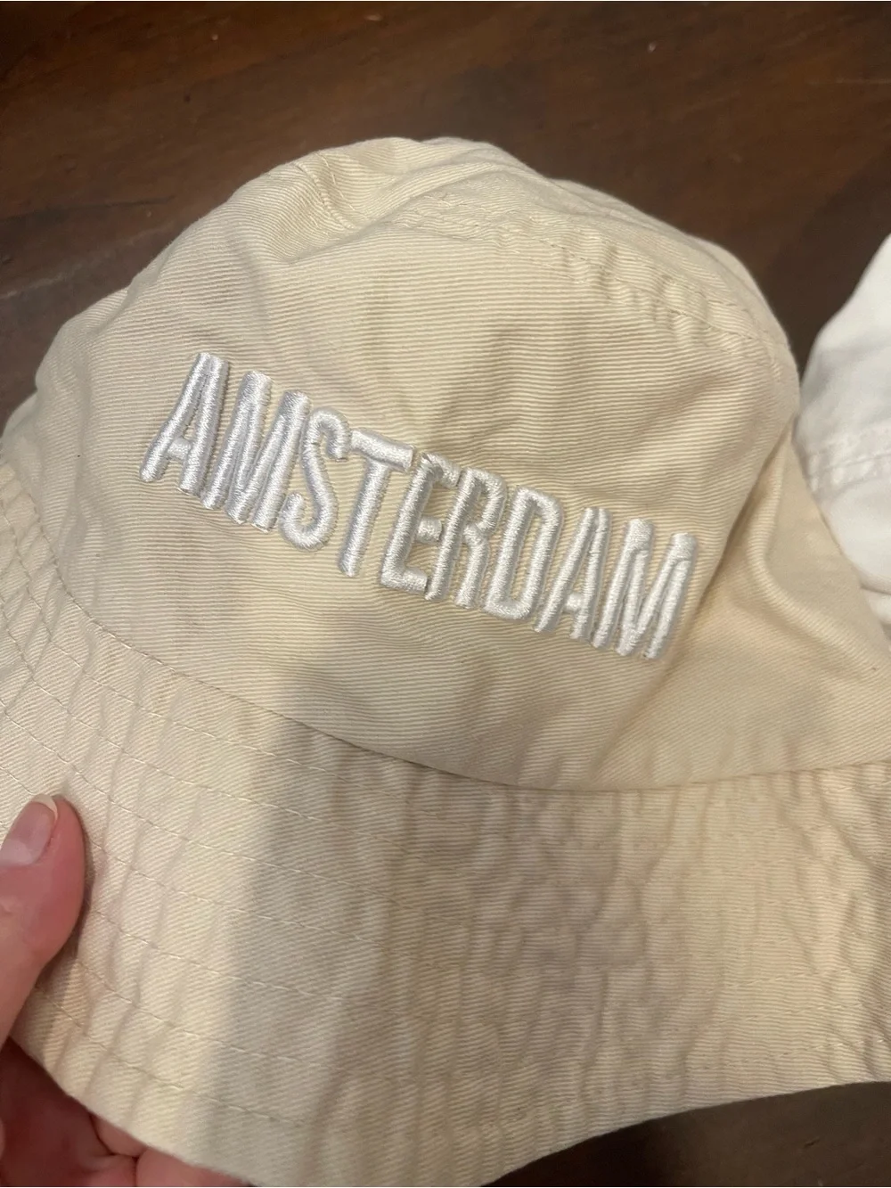 2 bucket hats one LA another one Amsterdam